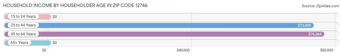 Household Income by Householder Age in Zip Code 12746