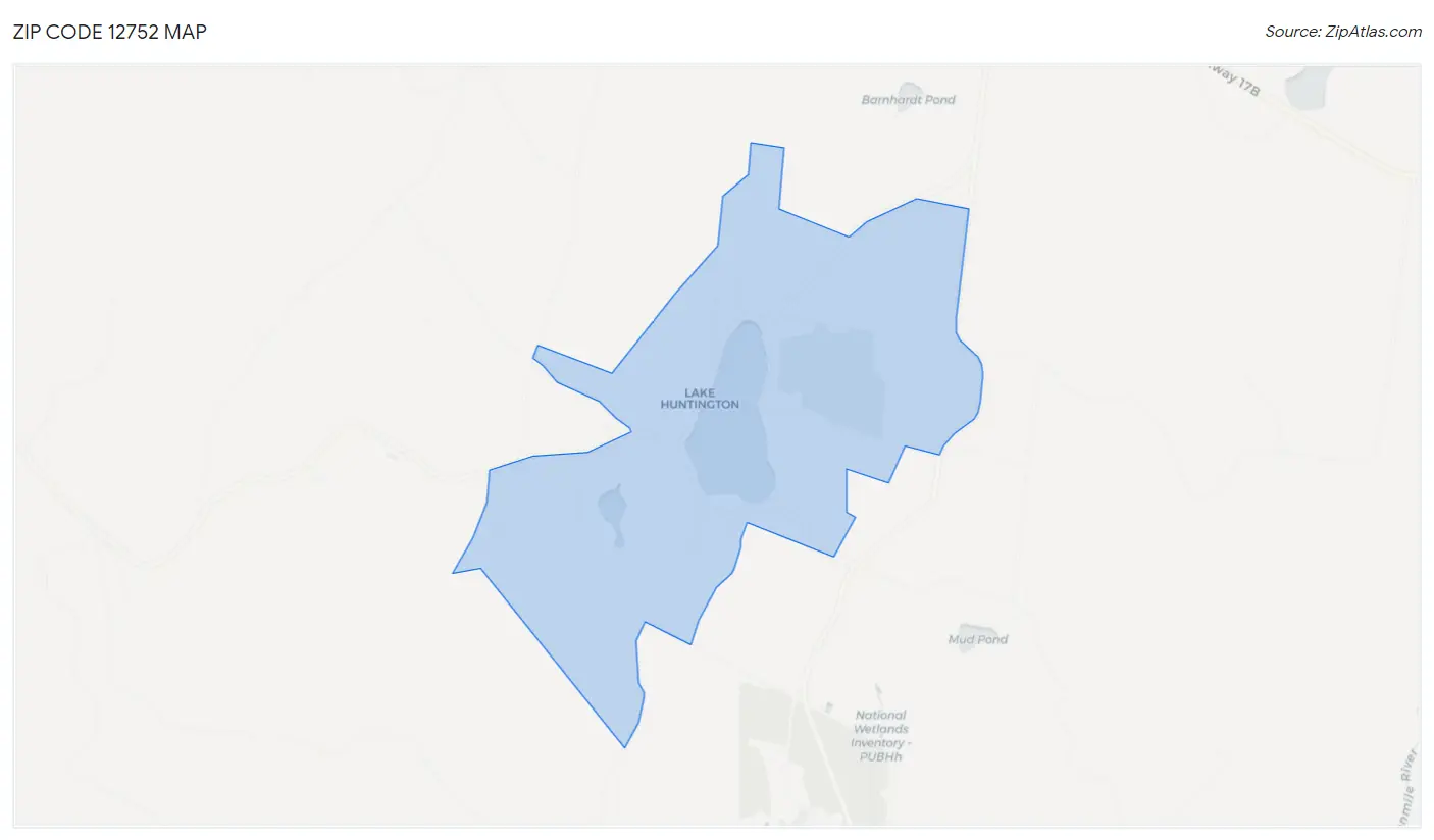 Zip Code 12752 Map