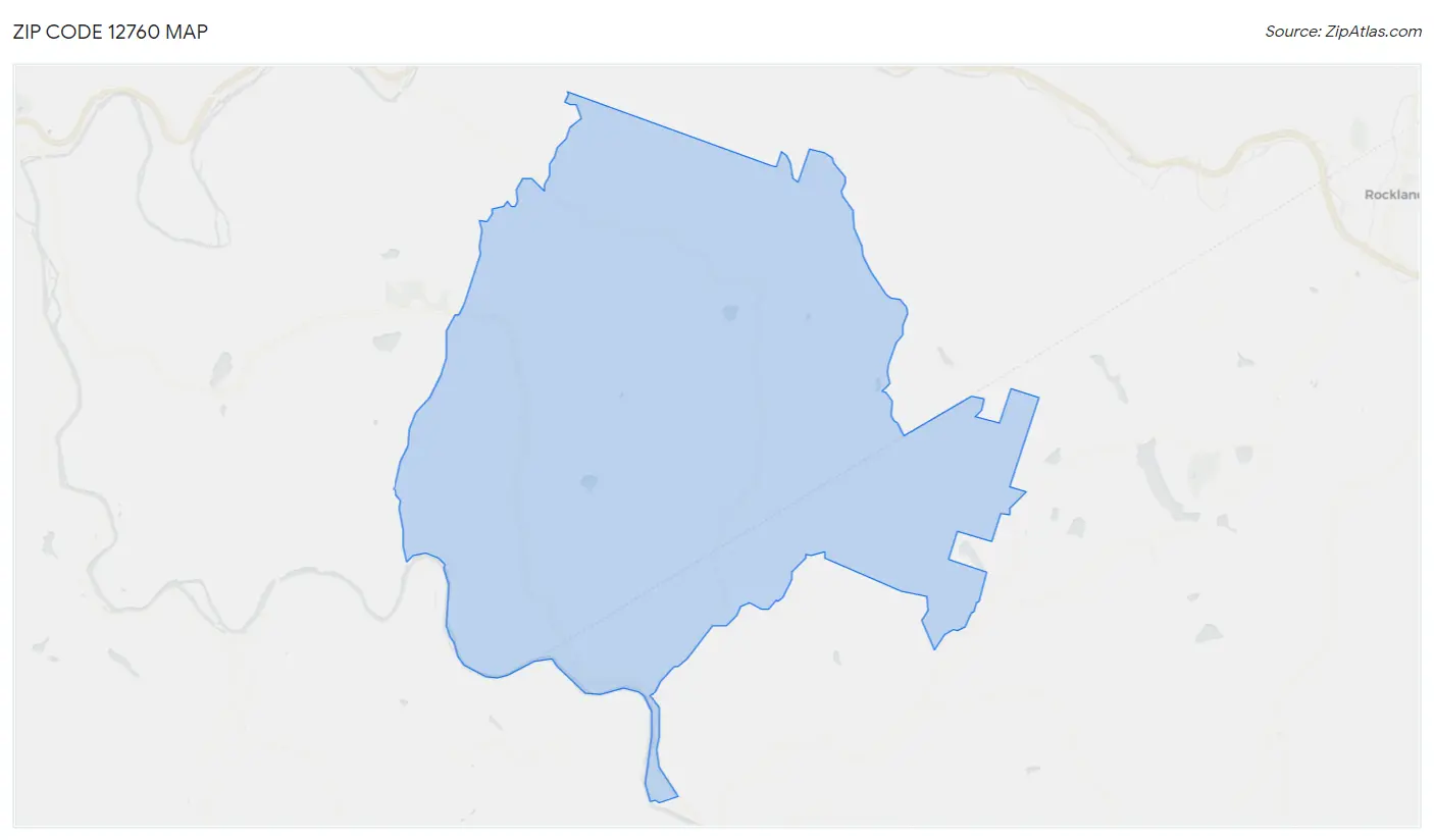 Zip Code 12760 Map