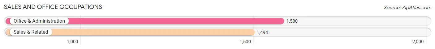 Sales and Office Occupations in Zip Code 12804