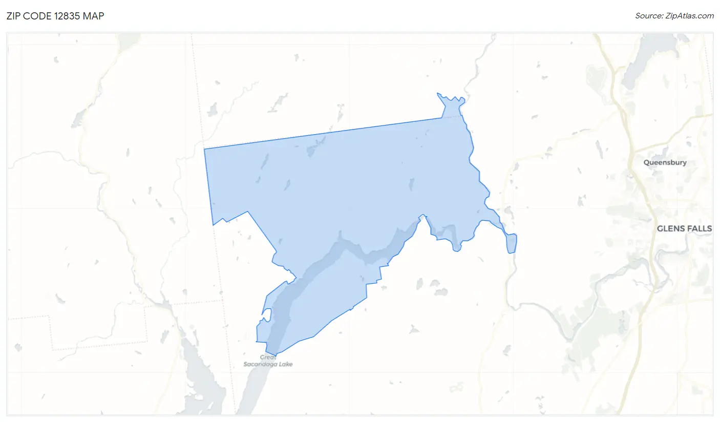 Zip Code 12835 Map