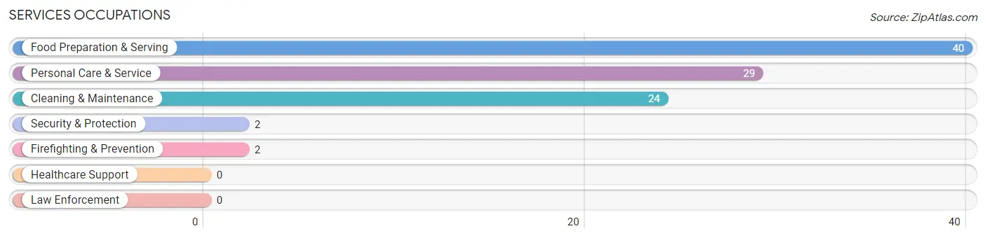 Services Occupations in Zip Code 12842