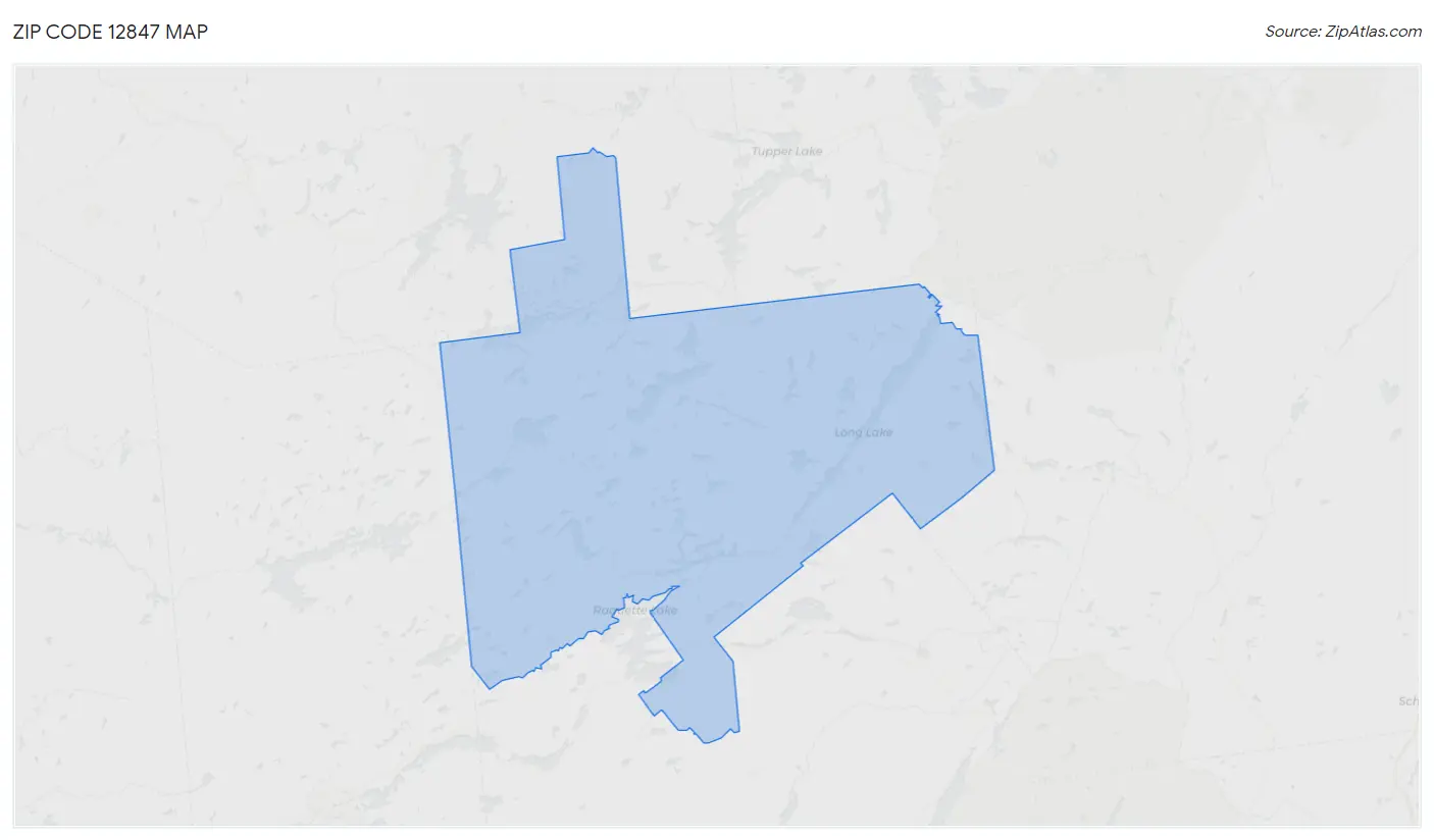 Zip Code 12847 Map