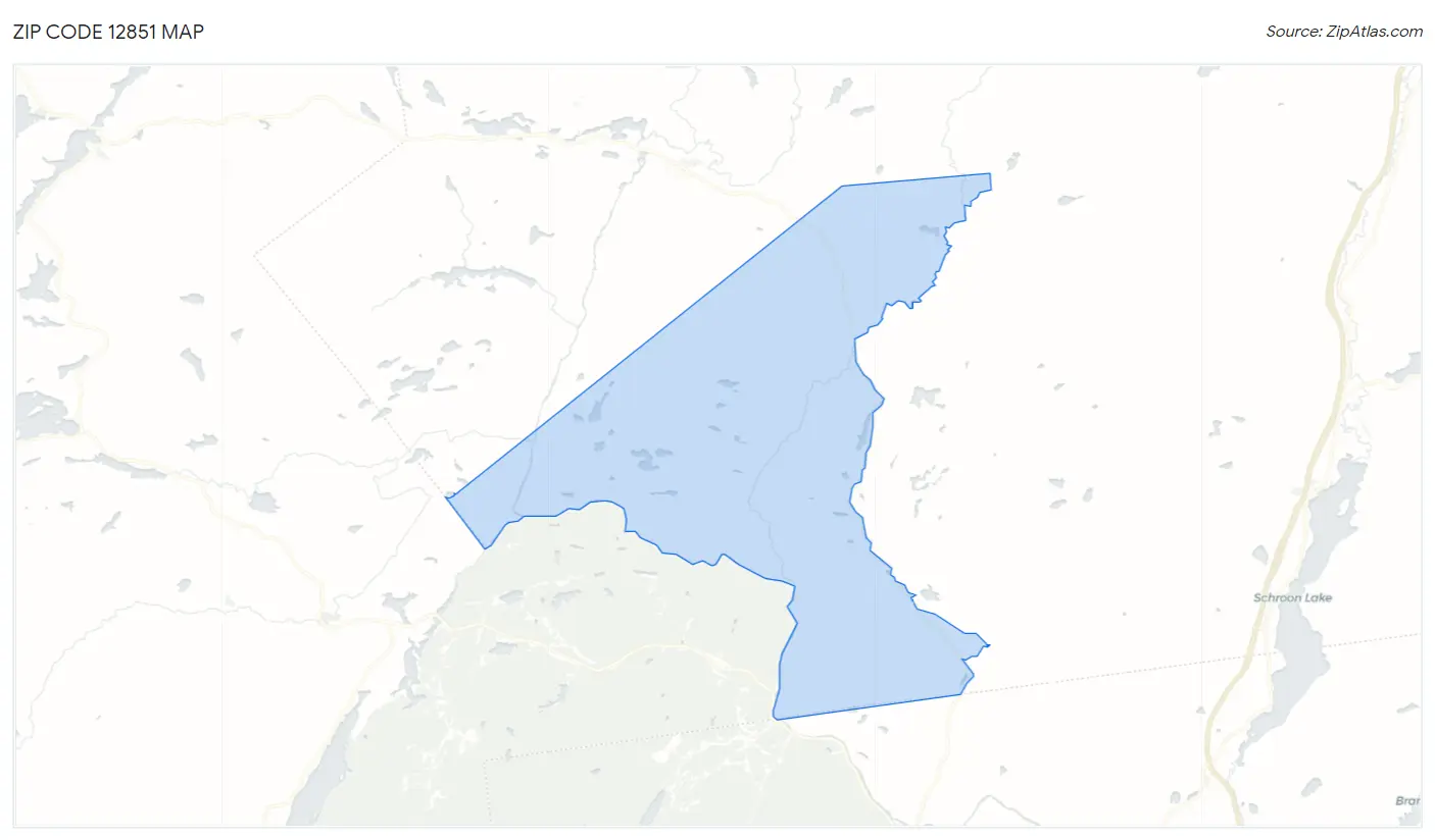 Zip Code 12851 Map