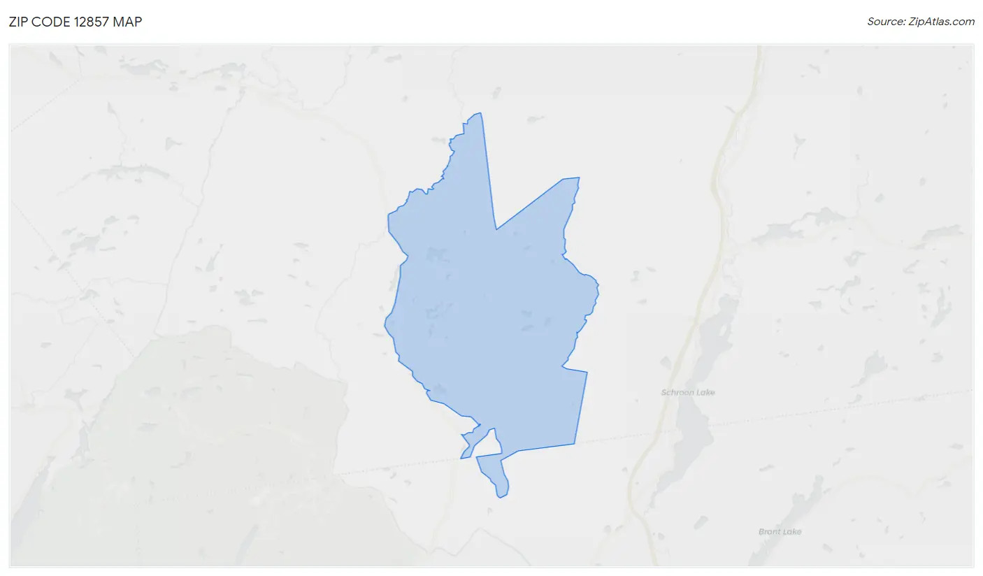 Zip Code 12857 Map