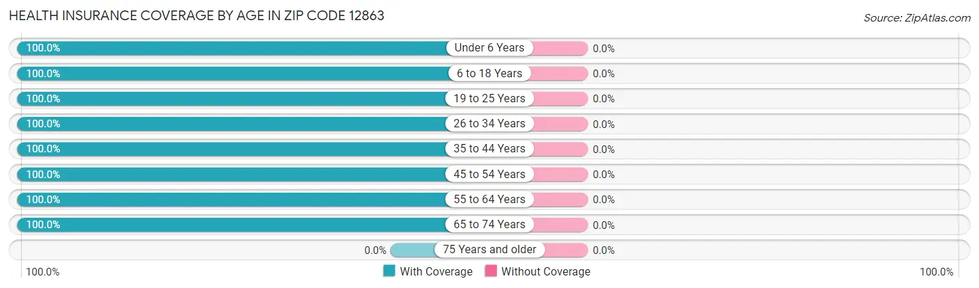 Health Insurance Coverage by Age in Zip Code 12863