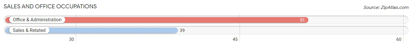 Sales and Office Occupations in Zip Code 12913