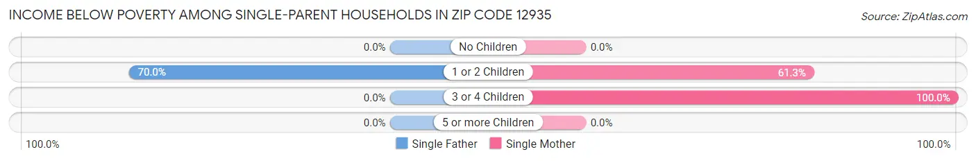 Income Below Poverty Among Single-Parent Households in Zip Code 12935