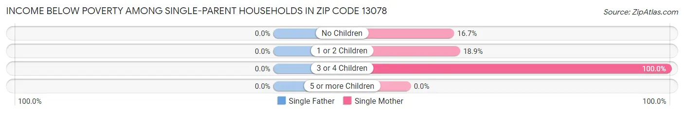 Income Below Poverty Among Single-Parent Households in Zip Code 13078