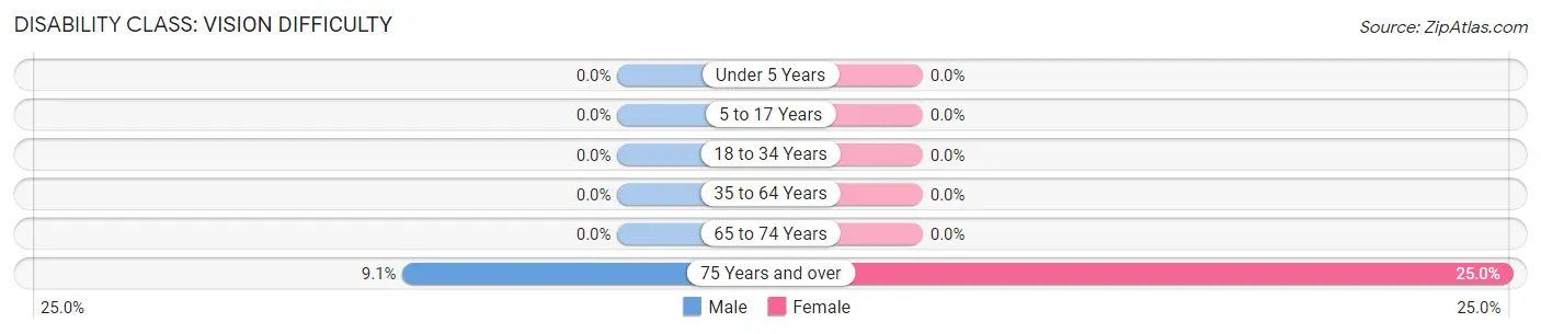 Disability in Zip Code 13147: <span>Vision Difficulty</span>