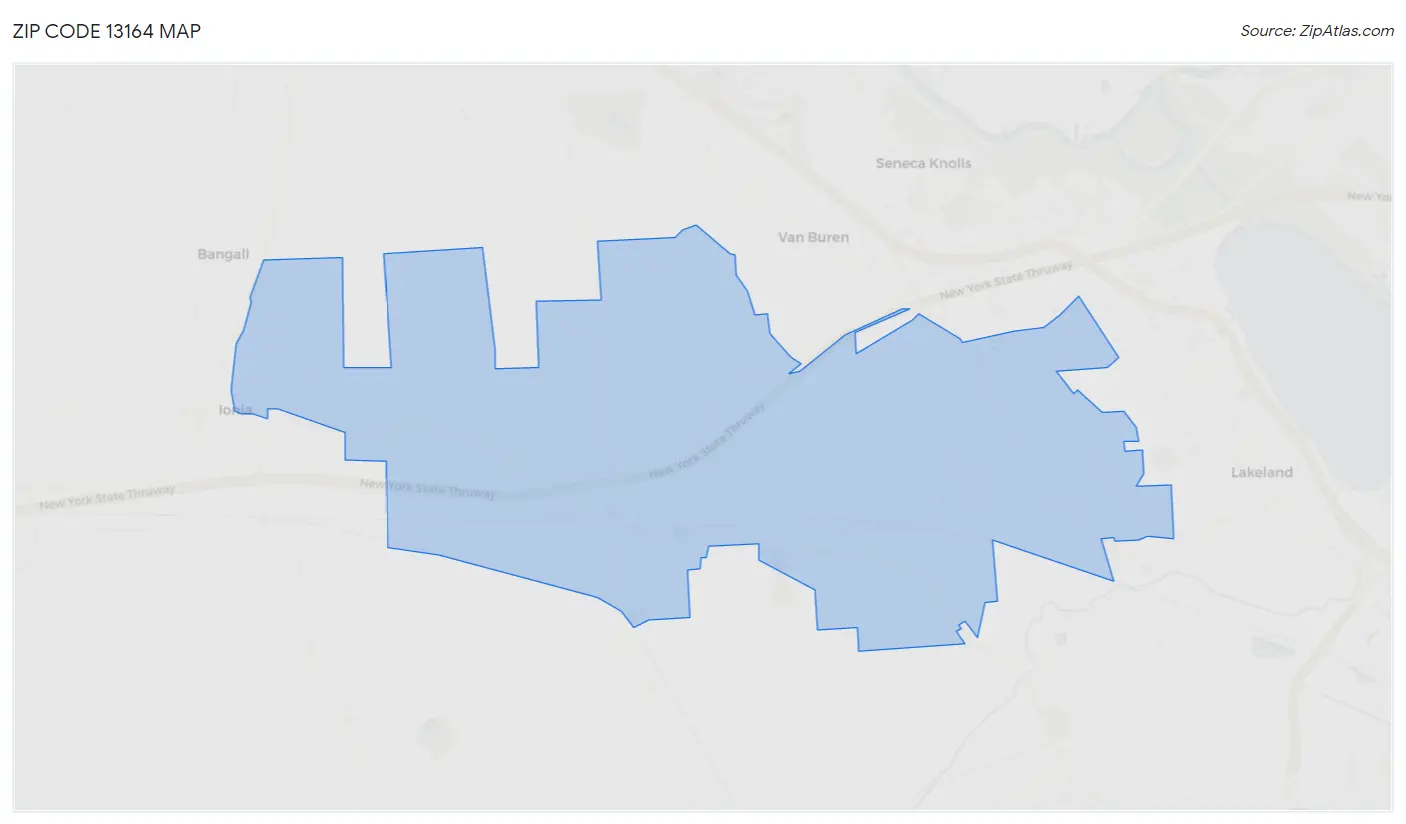 Zip Code 13164 Map