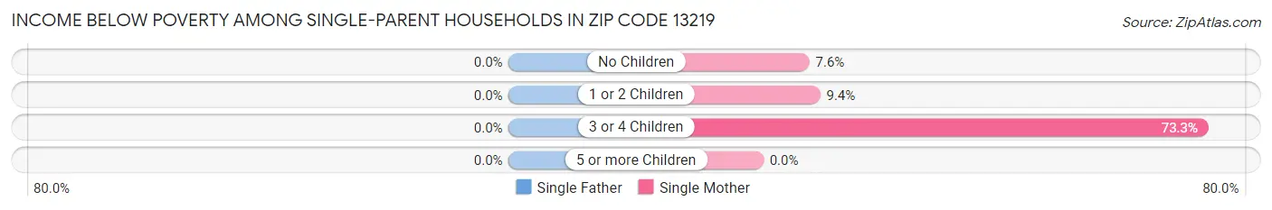 Income Below Poverty Among Single-Parent Households in Zip Code 13219