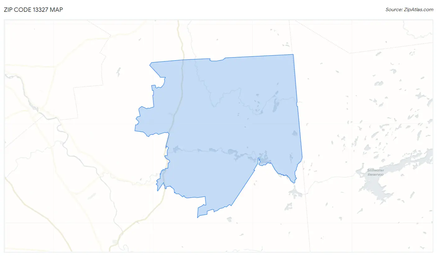 Zip Code 13327 Map