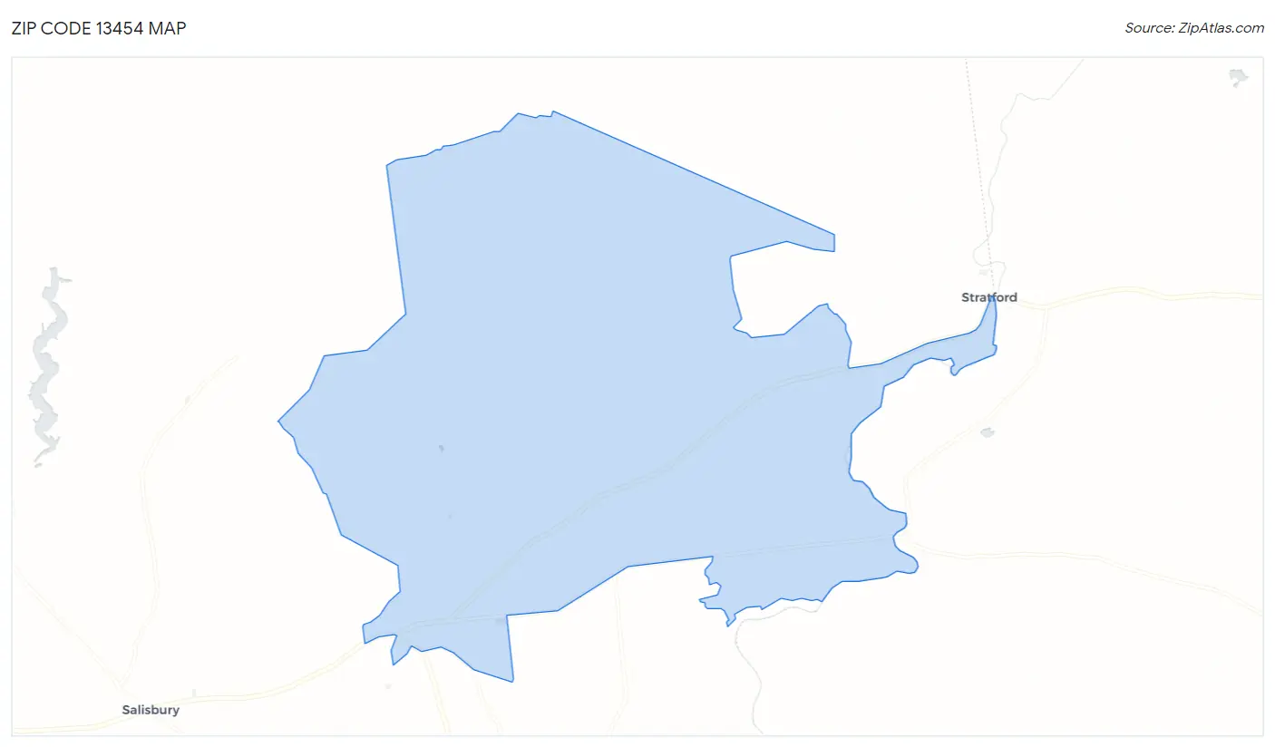 Zip Code 13454 Map