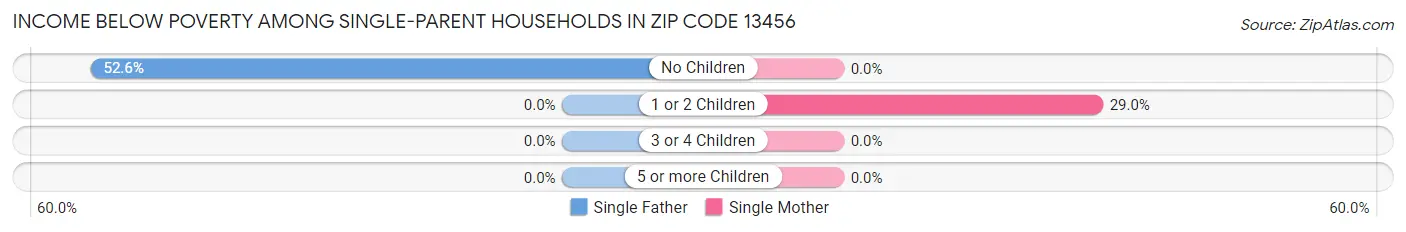 Income Below Poverty Among Single-Parent Households in Zip Code 13456
