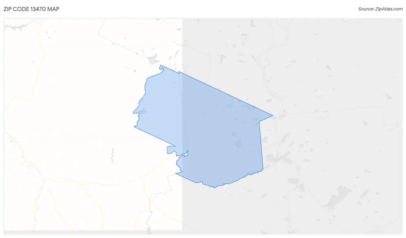 Zip Code 13470 Map