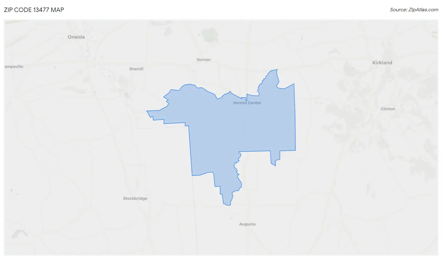 Zip Code 13477 Map