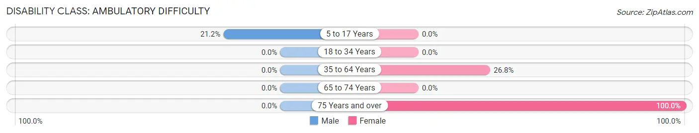 Disability in Zip Code 13483: <span>Ambulatory Difficulty</span>