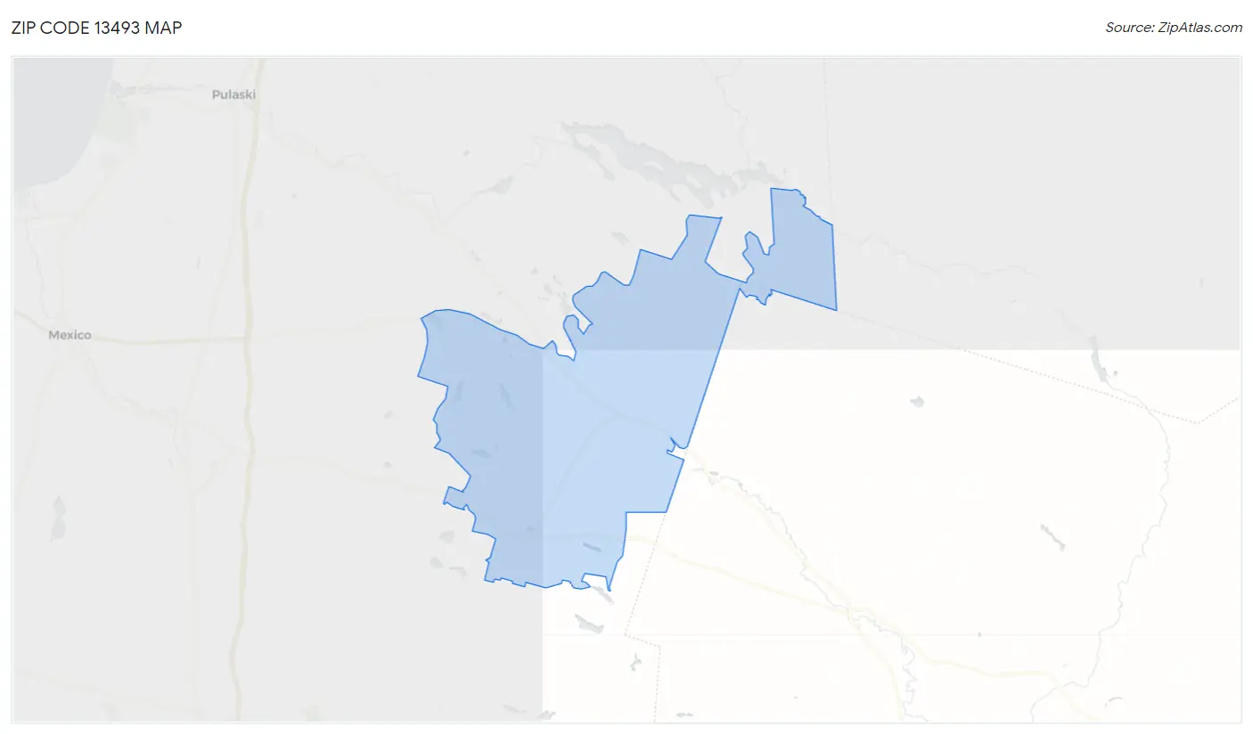 Zip Code 13493 Map