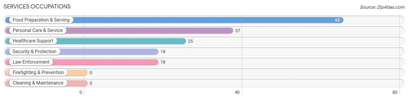 Services Occupations in Zip Code 13606