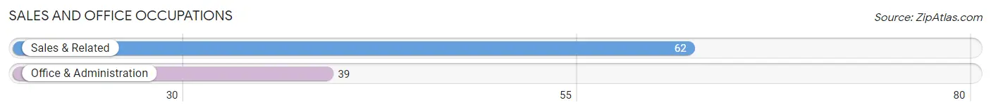 Sales and Office Occupations in Zip Code 13680