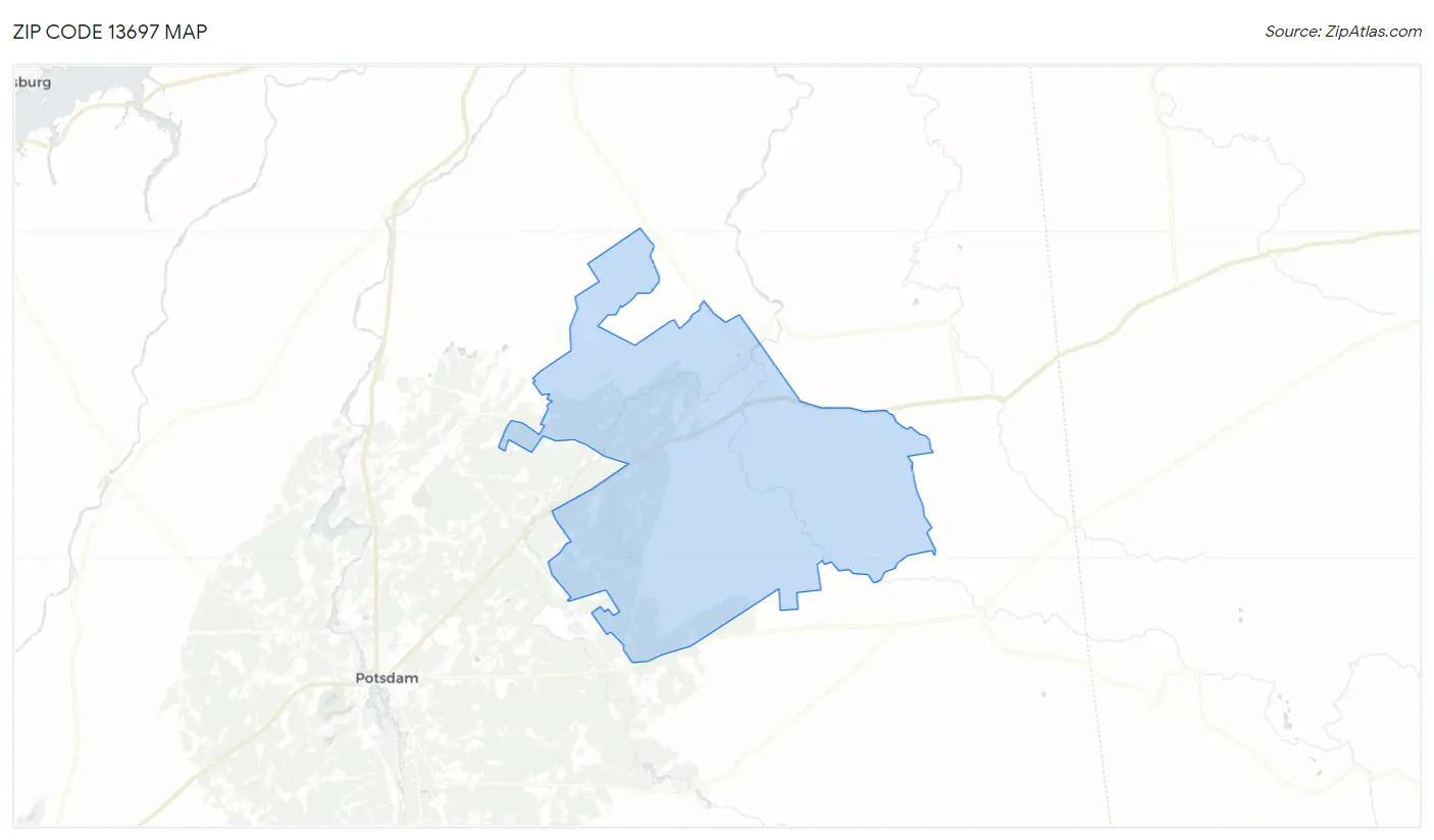 Zip Code 13697 Map