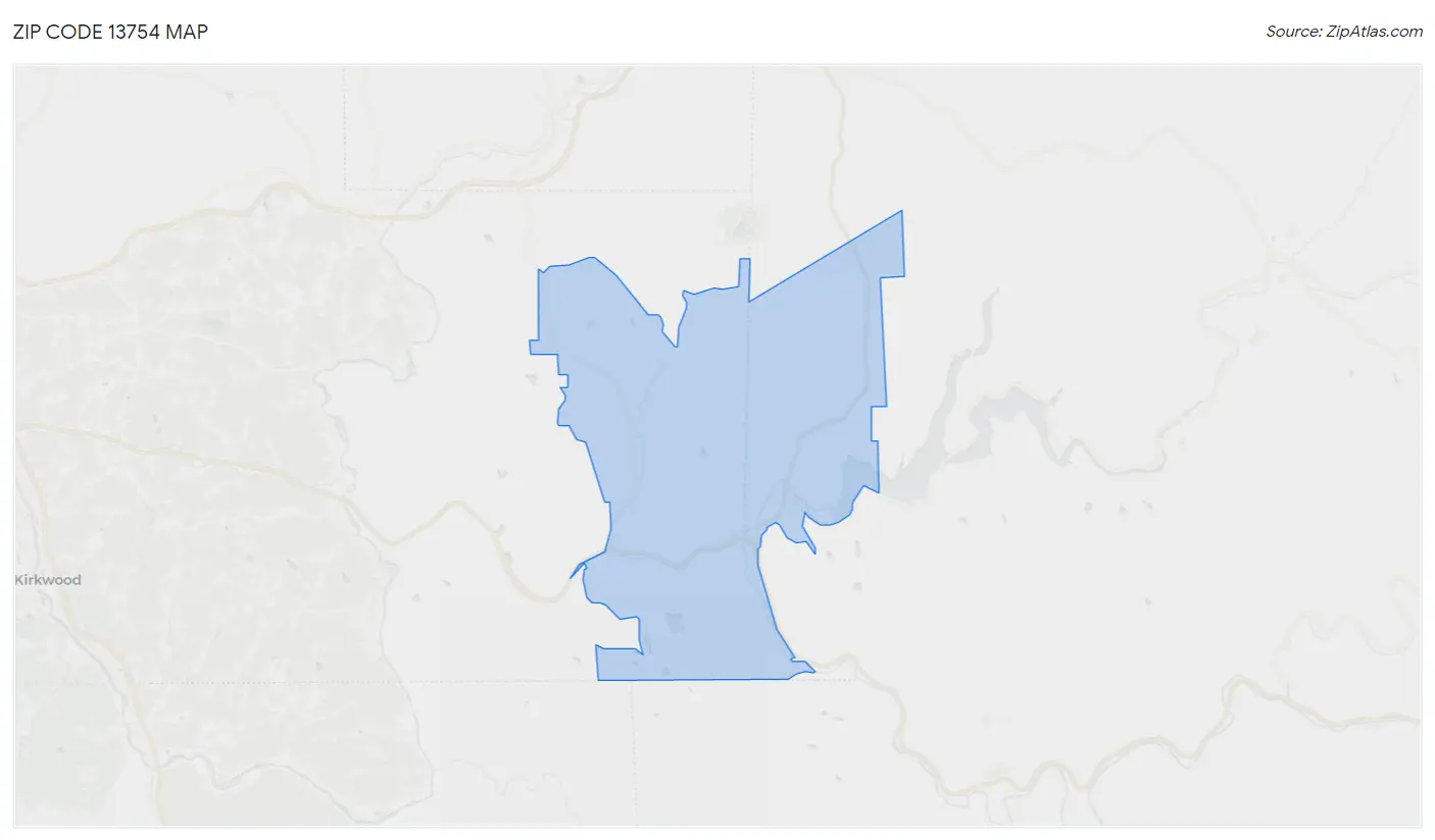 Zip Code 13754 Map