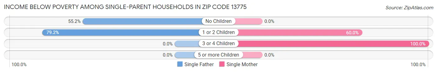 Income Below Poverty Among Single-Parent Households in Zip Code 13775