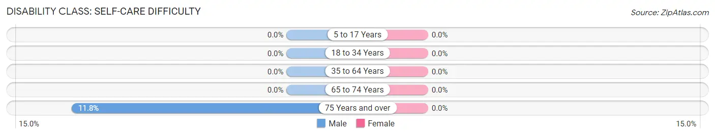 Disability in Zip Code 13777: <span>Self-Care Difficulty</span>