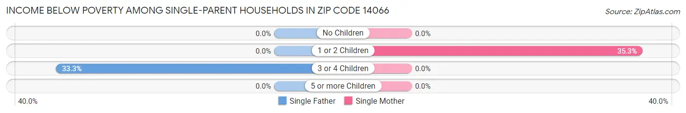 Income Below Poverty Among Single-Parent Households in Zip Code 14066