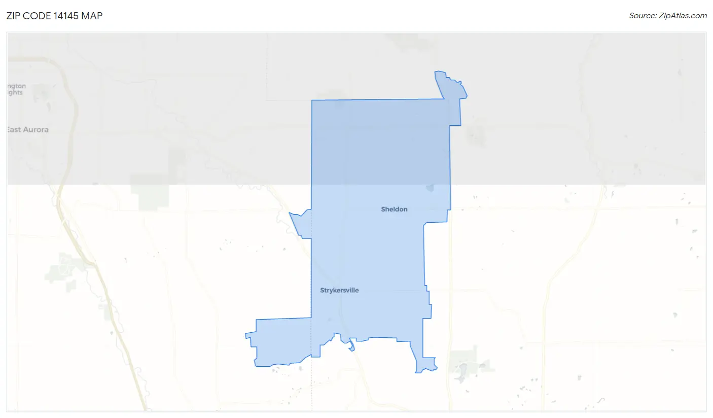 Zip Code 14145 Map