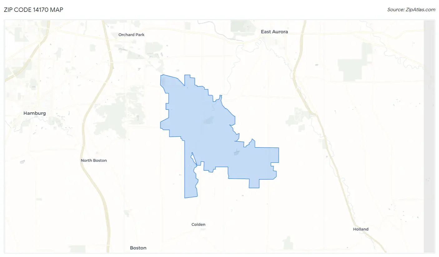 Zip Code 14170 Map