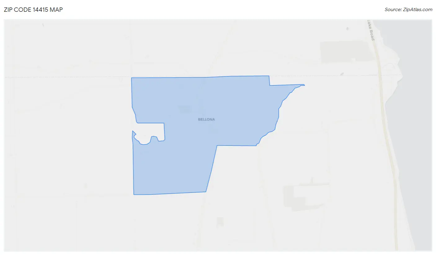 Zip Code 14415 Map