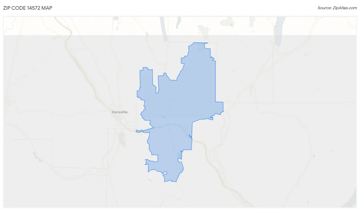 Zip Code 14572 Map