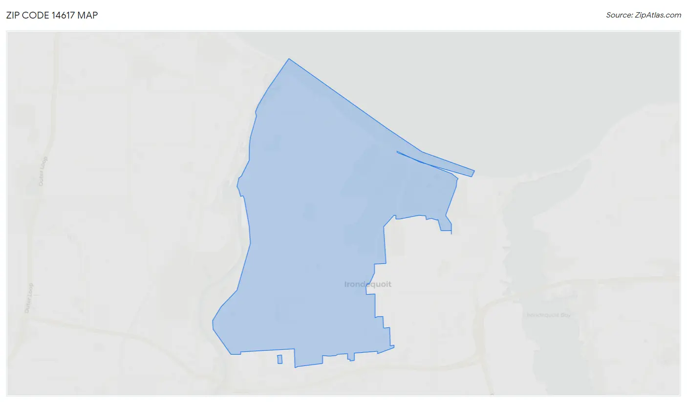 Zip Code 14617 Map