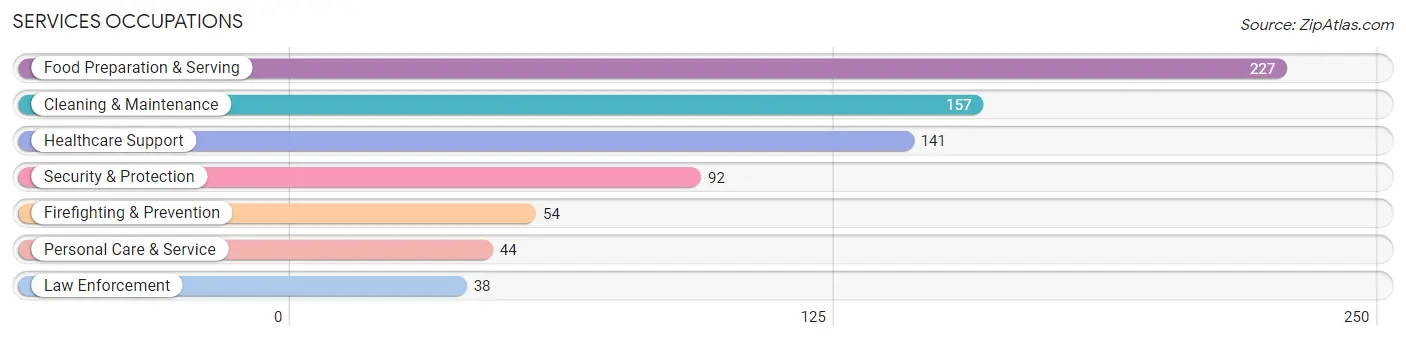 Services Occupations in Zip Code 14625