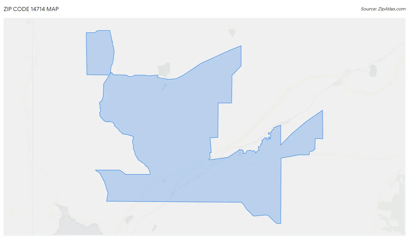 Zip Code 14714 Map