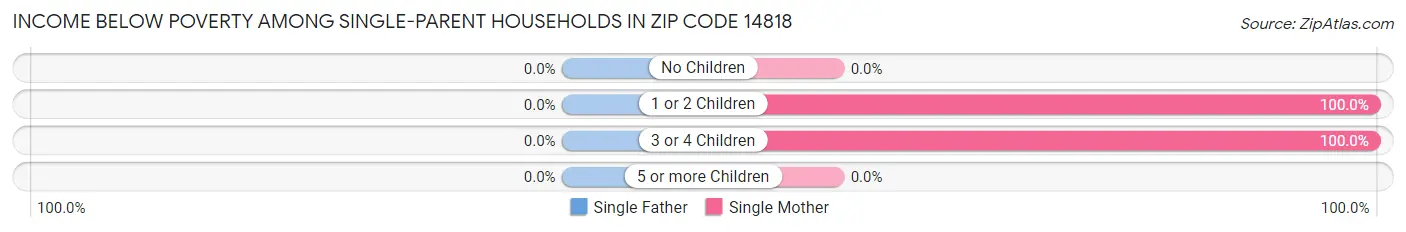 Income Below Poverty Among Single-Parent Households in Zip Code 14818