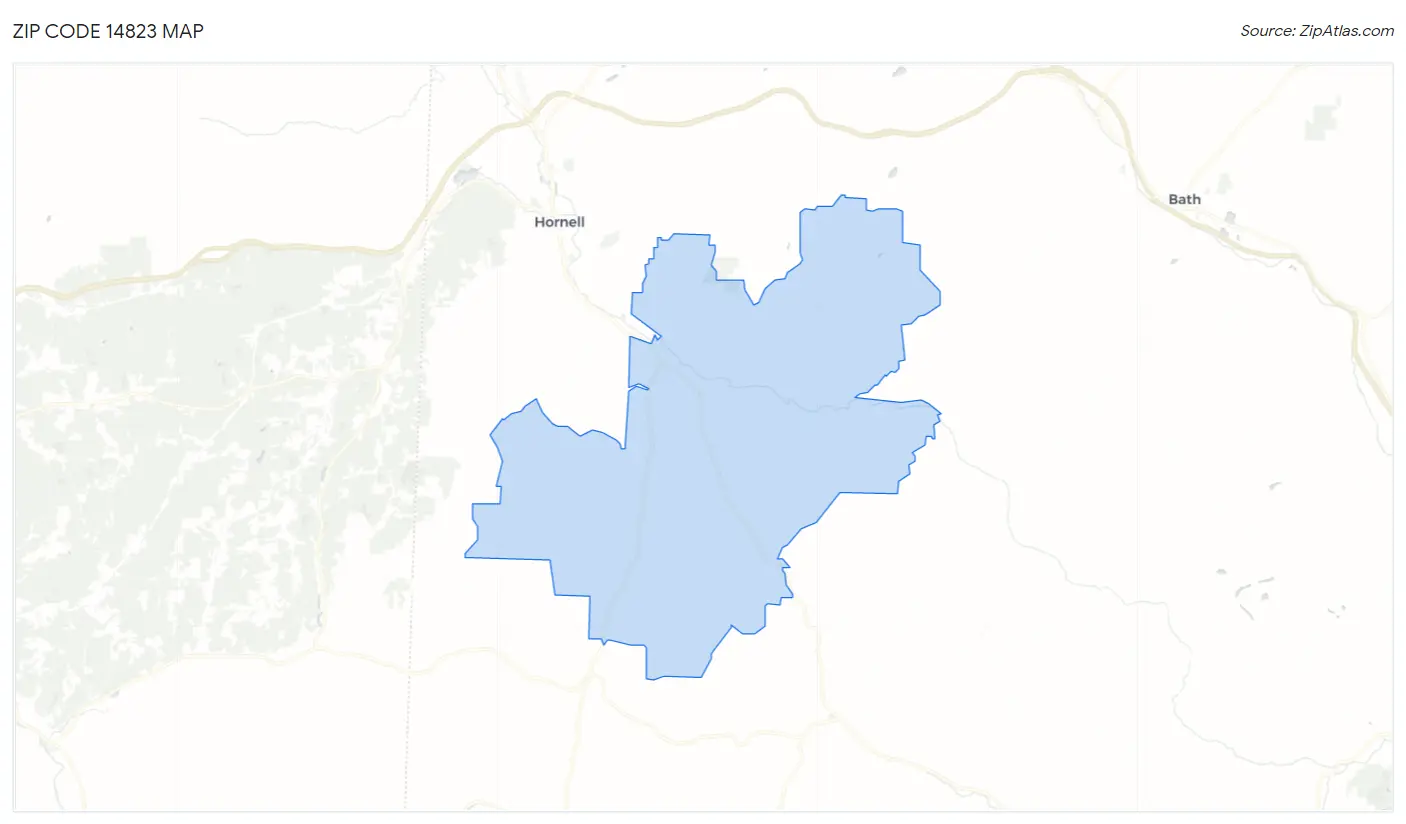 Zip Code 14823 Map