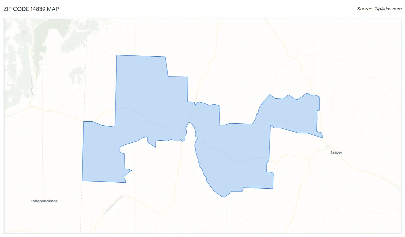 Zip Code 14839 Map