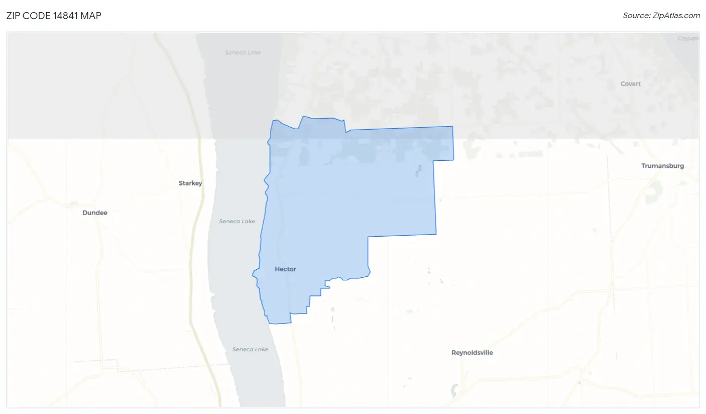 Zip Code 14841 Map