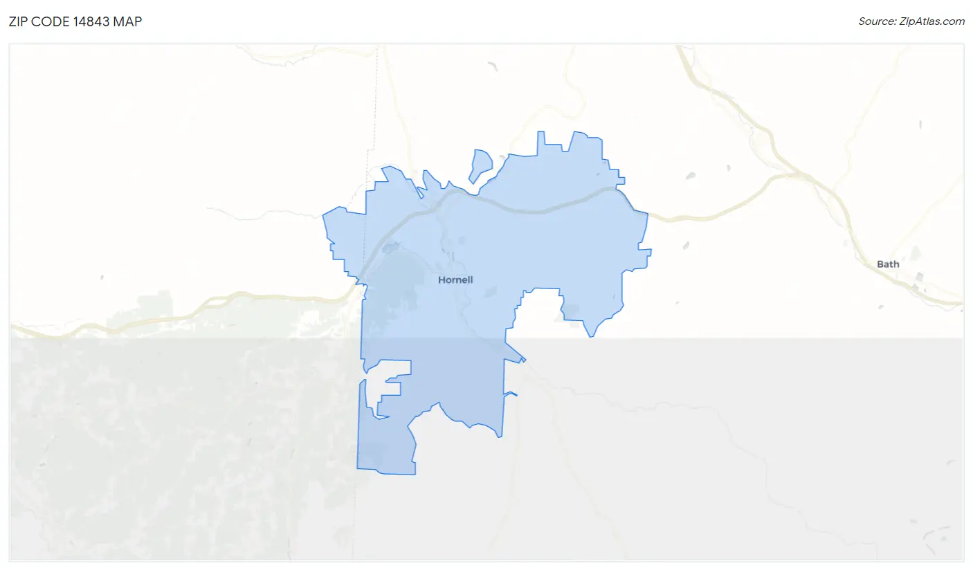 Zip Code 14843 Map