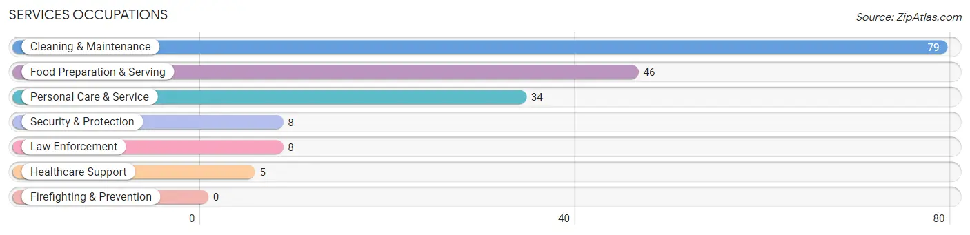 Services Occupations in Zip Code 14847