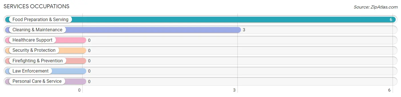 Services Occupations in Zip Code 14874