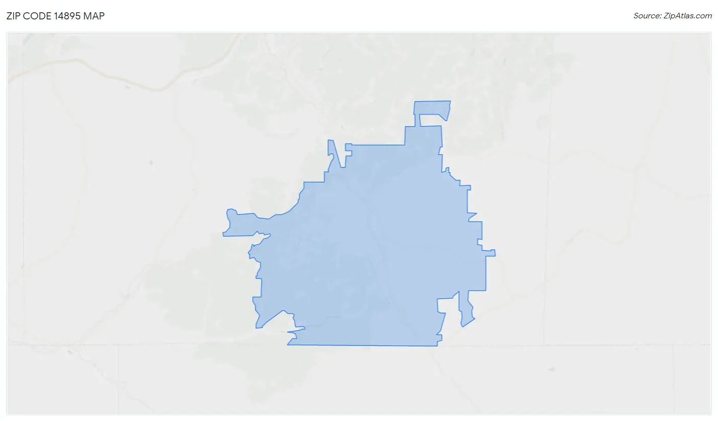 Zip Code 14895 Map