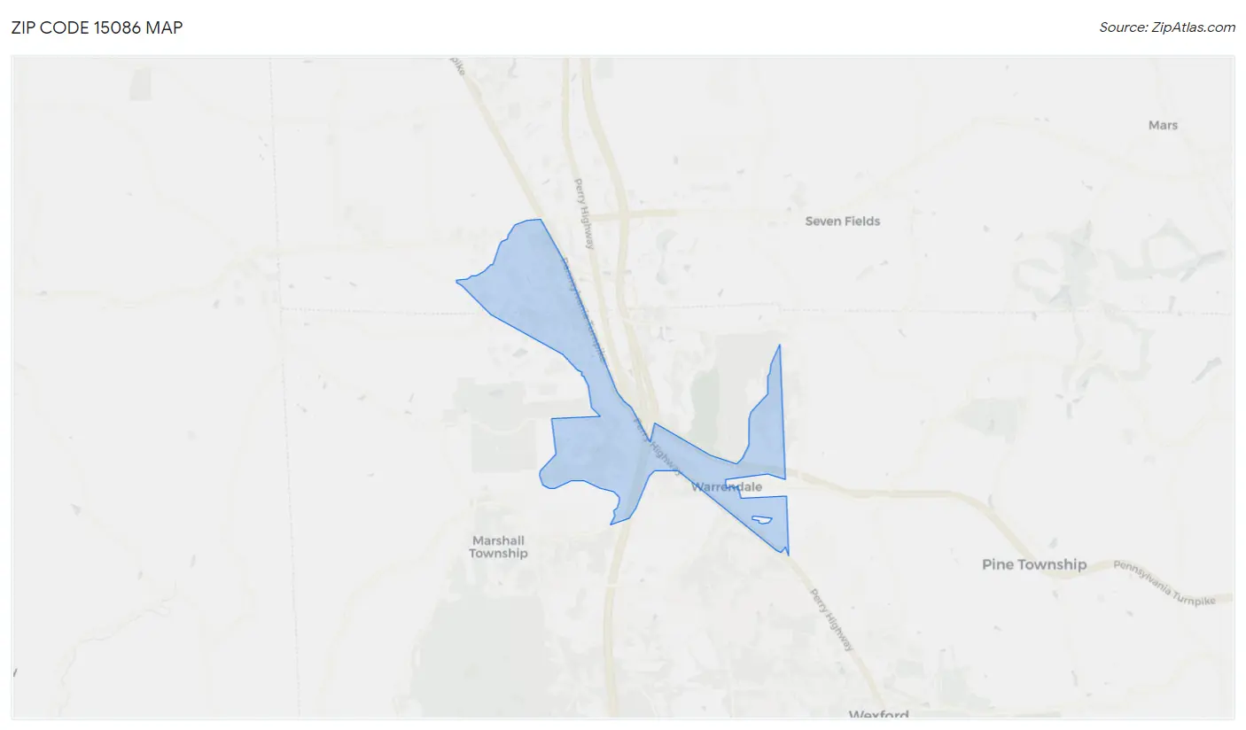 Zip Code 15086 Map