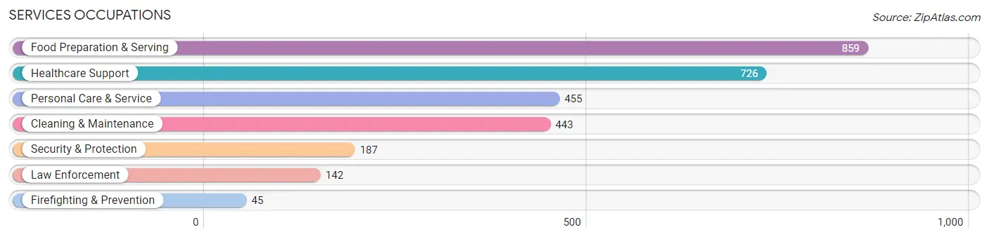 Services Occupations in Zip Code 15236