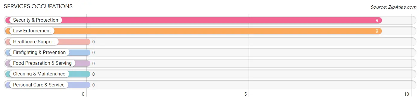 Services Occupations in Zip Code 15316