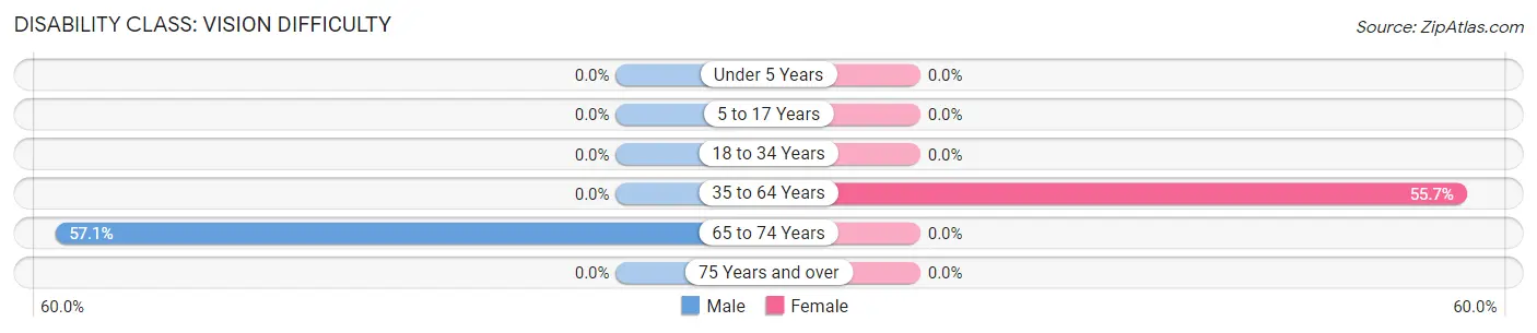 Disability in Zip Code 15325: <span>Vision Difficulty</span>