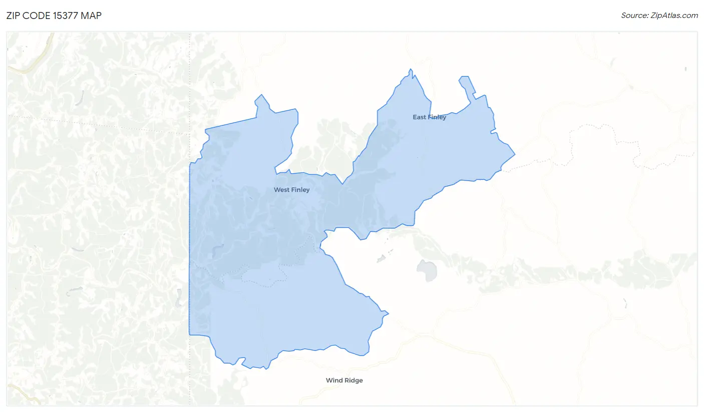 Zip Code 15377 Map